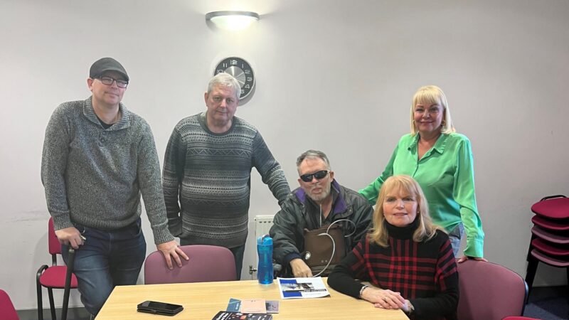 Diane and members of the pain management support group