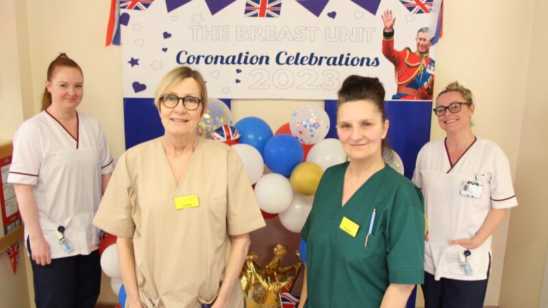 Breast unit coronation decorations