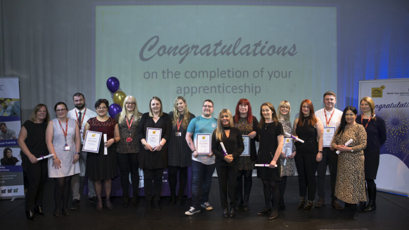 Just some of the amazing colleagues who have completed their apprenticeships with us
