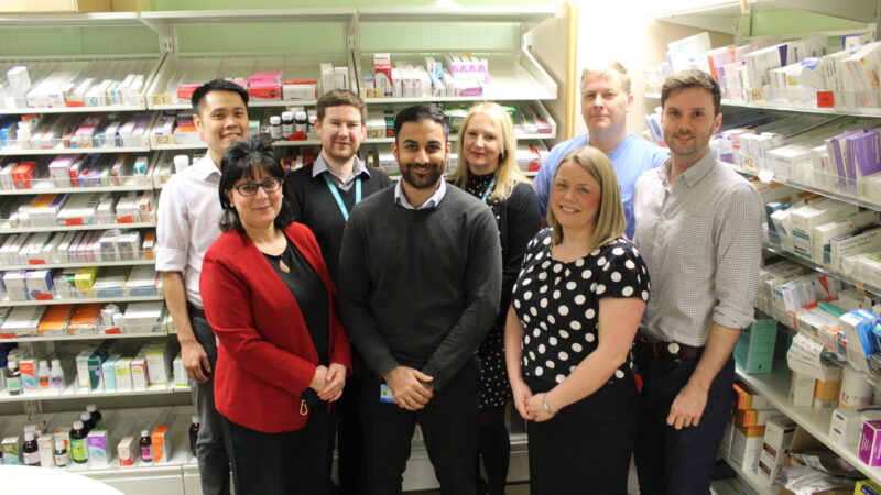 Some of the pharmacy team instrumental in the award nomination