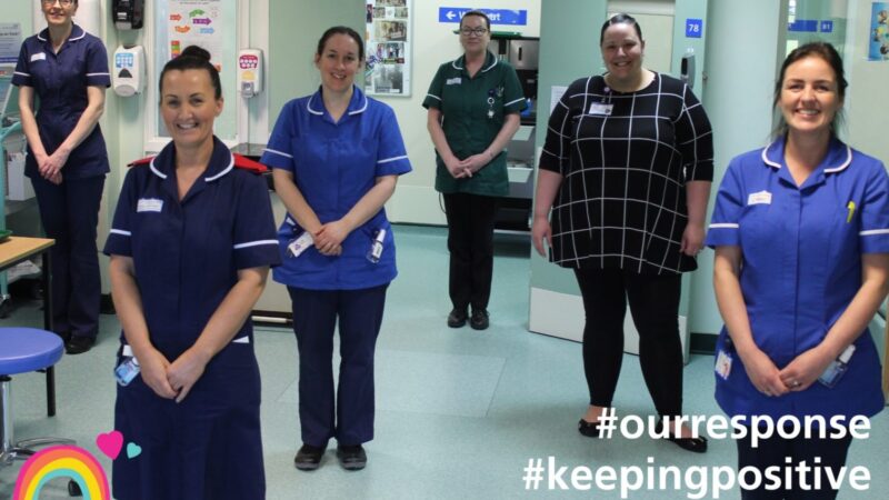 Chemotherapy team asking patients to stay safe