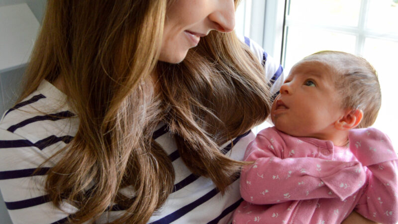 Laura Balderson and baby Eden