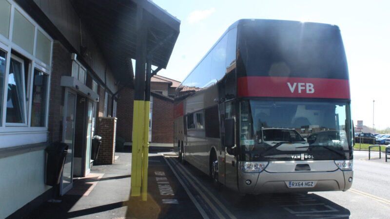 Vans for bands bus helping staff to relax