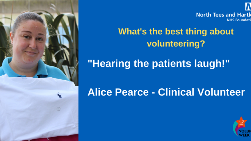 Volunteer Alice Pearce