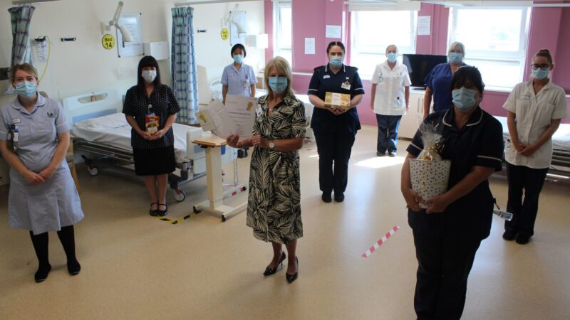 The Holdforth team accepting their team award