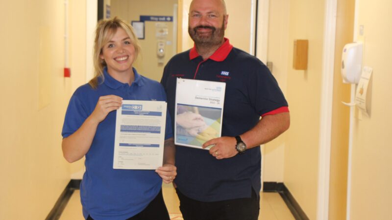 The dementia team with the new strategy.