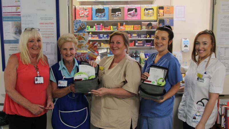 League of Friends volunteers with staff from the special care baby unit.