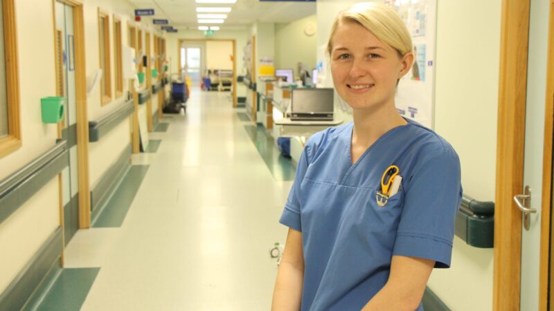 Sarah Plews in the EAU.