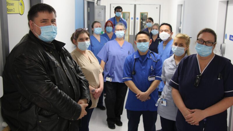 Martin Bunning and the respiratory team on ward 24.