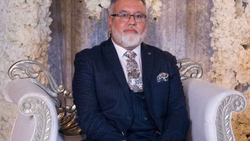 Mohammed Farooq at his daughter's wedding.