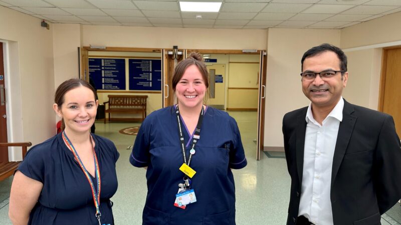 Natasha McManus, Sadie Hewson and Santhosh Puthuraya.