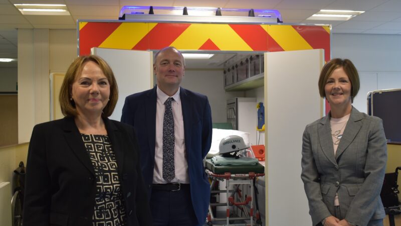 Members of staff at Hartlepool College of Further Education.