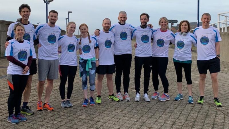 Physiotherapy Team in a line